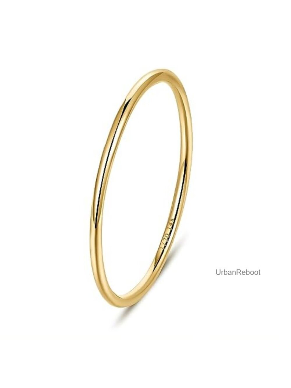 14K Gold Filled Stacking Ring Band, Minimalist Non Tarnish